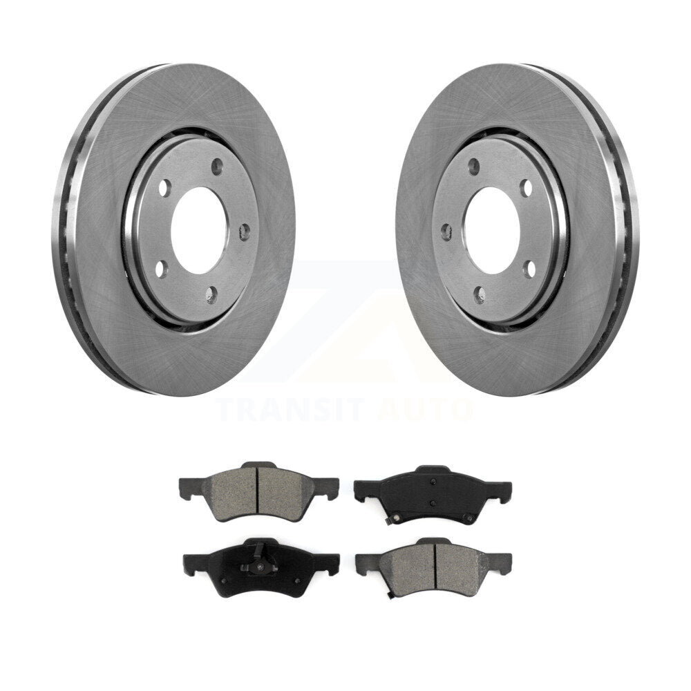 Rotors de frein à disque avant, Kit de plaquettes semi-métalliques pour Dodge caravane Chrysler Voyage