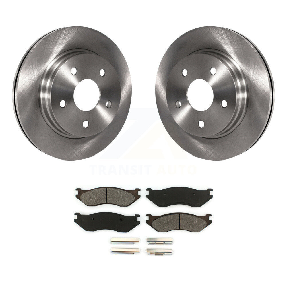Kit de rotors de frein à disque avant et plaquettes semi-métalliques pour Dodge Ram 1500 Durango