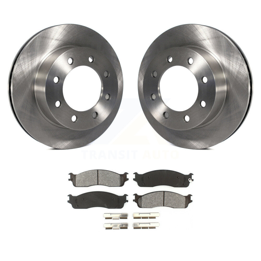 Rotors de frein à disque avant et Kit de plaquettes semi-métalliques pour Dodge Ram 1500 3500 2500