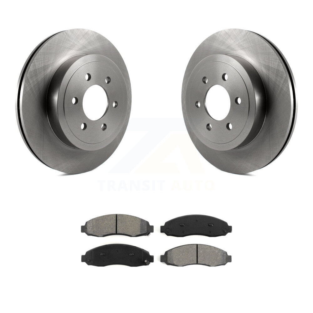 Kit de disques de frein à disque avant et plaquettes semi-métalliques pour Dodge Dakota 2003-2004