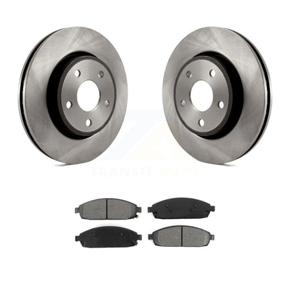 Rotor de frein à disque avant et Kit de plaquettes semi-métalliques pour Jeep Grand Cherokee Commande