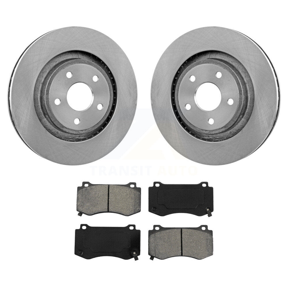Kit de rotor de frein avant et de plaquettes semi-métalliques pour Jeep Grand Cherokee SRT 2006-2010