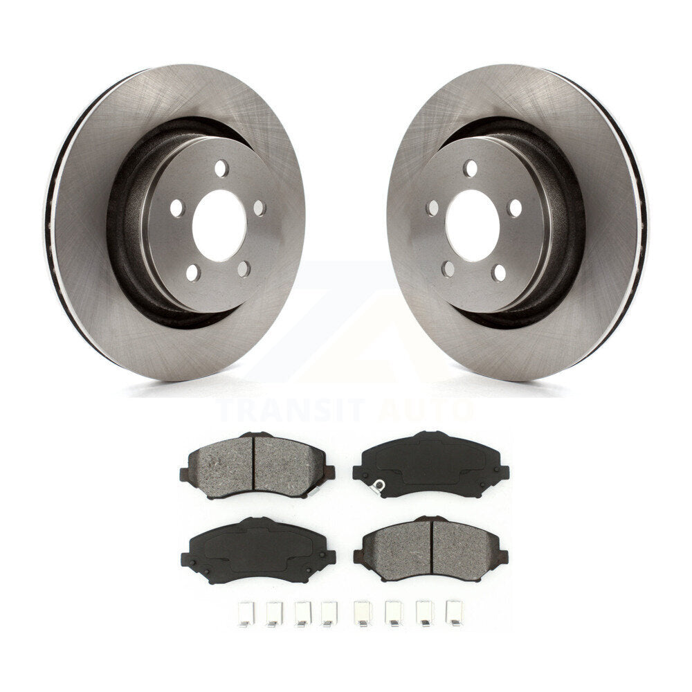 Kit de rotors de frein à disque avant et plaquettes semi-métalliques pour Jeep Liberty Dodge Nitro