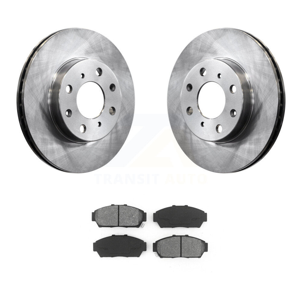 Kit de disques de frein avant et de plaquettes semi-métalliques pour Honda Civic EX avec berline non AB