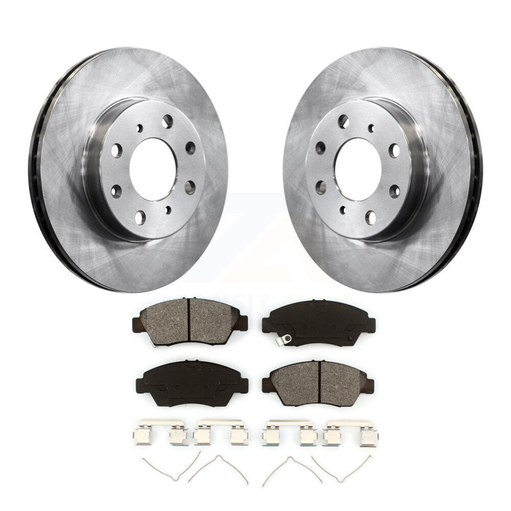 Kit de disques de frein à disque avant et plaquettes semi-métalliques pour Honda Civic K8S-100270