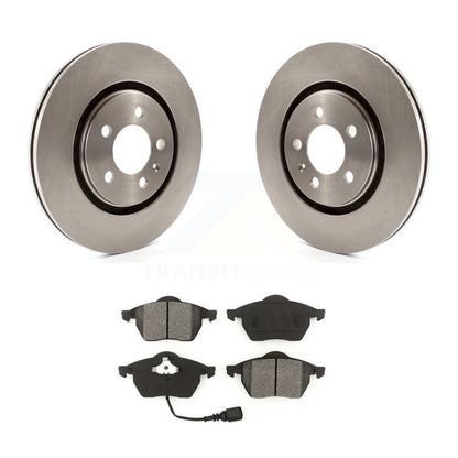 Kit de rotor de frein à disque avant et de plaquettes semi-métalliques pour Volkswagen Passat 2.8 1996