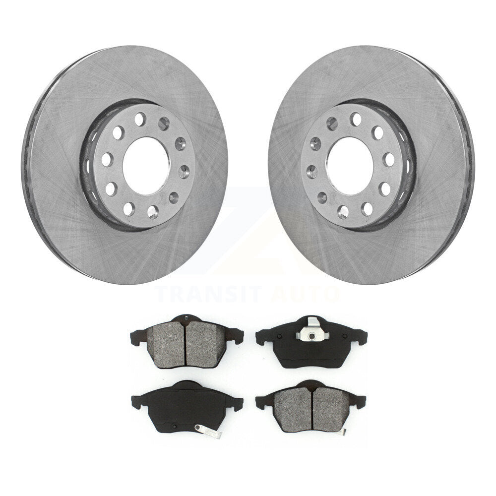Kit de disques de frein à disque avant et plaquettes semi-métalliques pour Volkswagen Passat Audi A