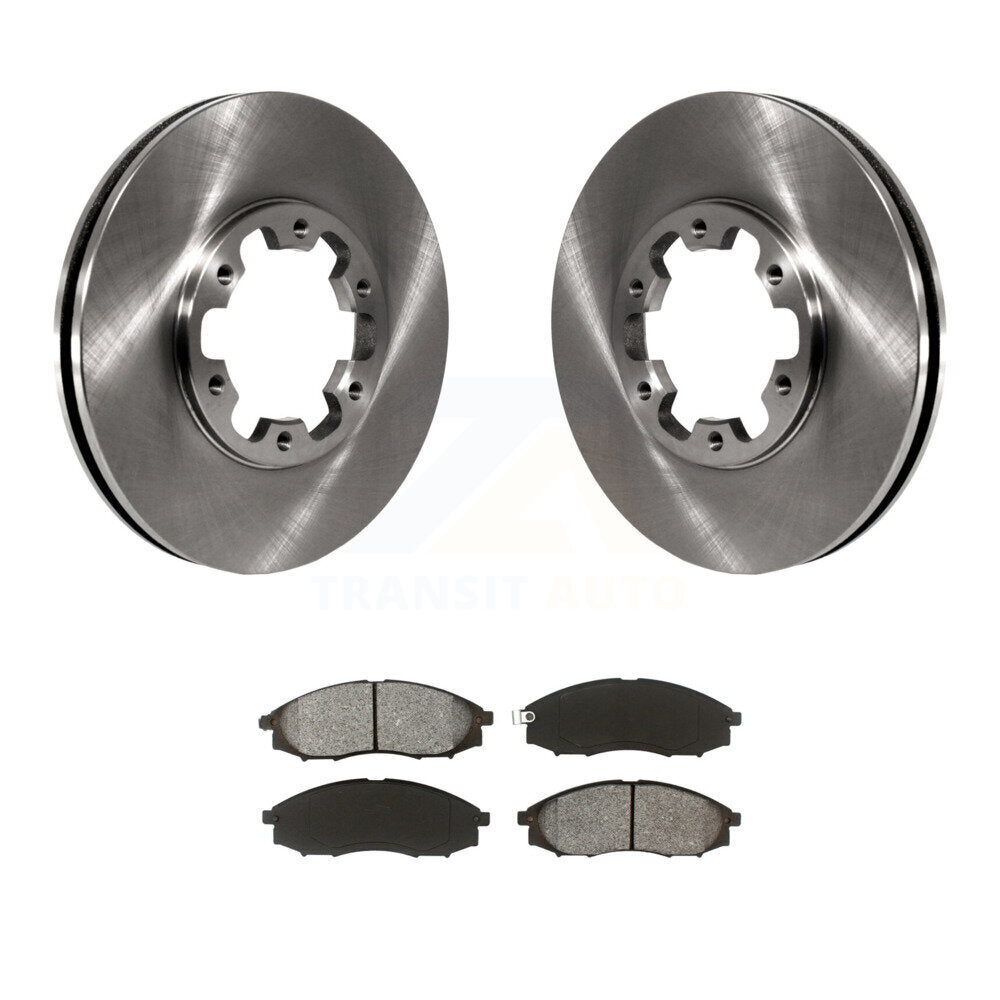 Kit de disques de frein à disque avant et plaquettes semi-métalliques pour Nissan Xterra Frontier