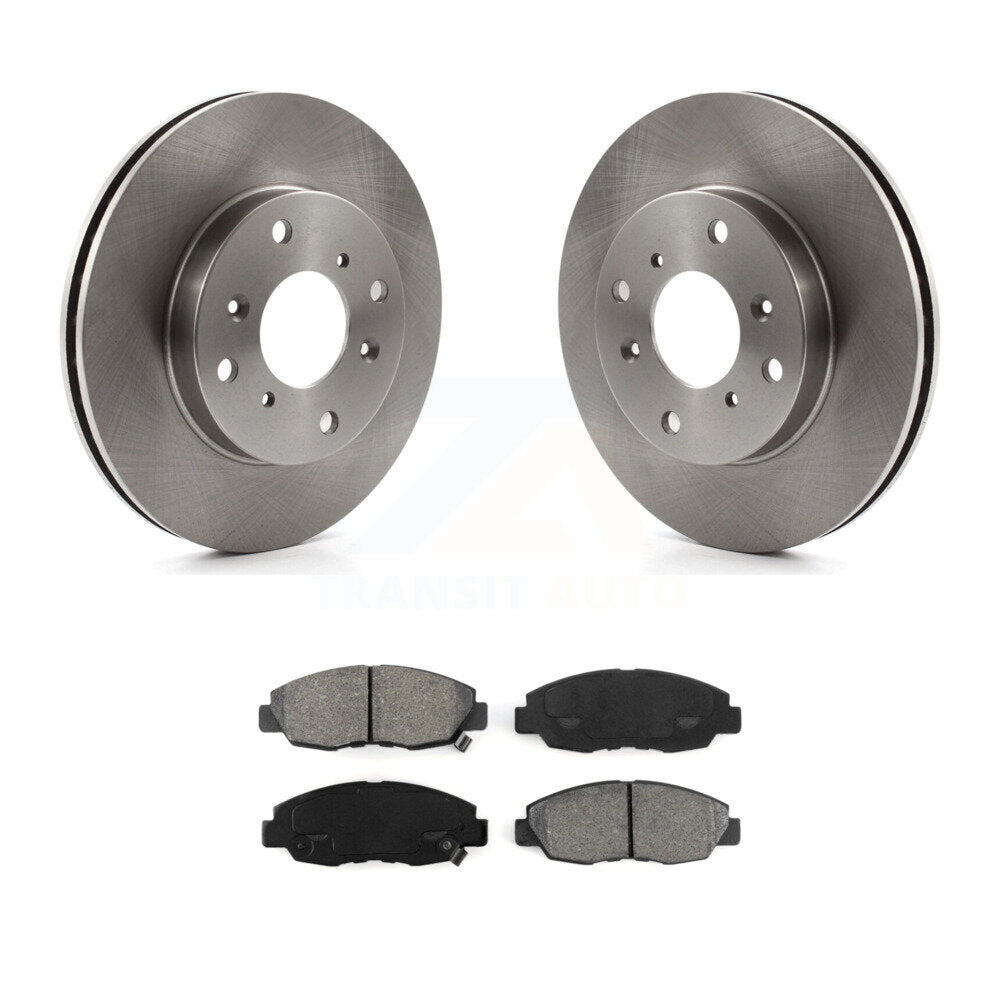 Kit de rotor de frein avant et de plaquettes semi-métalliques pour Honda Accord Sedan 98-02 avec 2.3