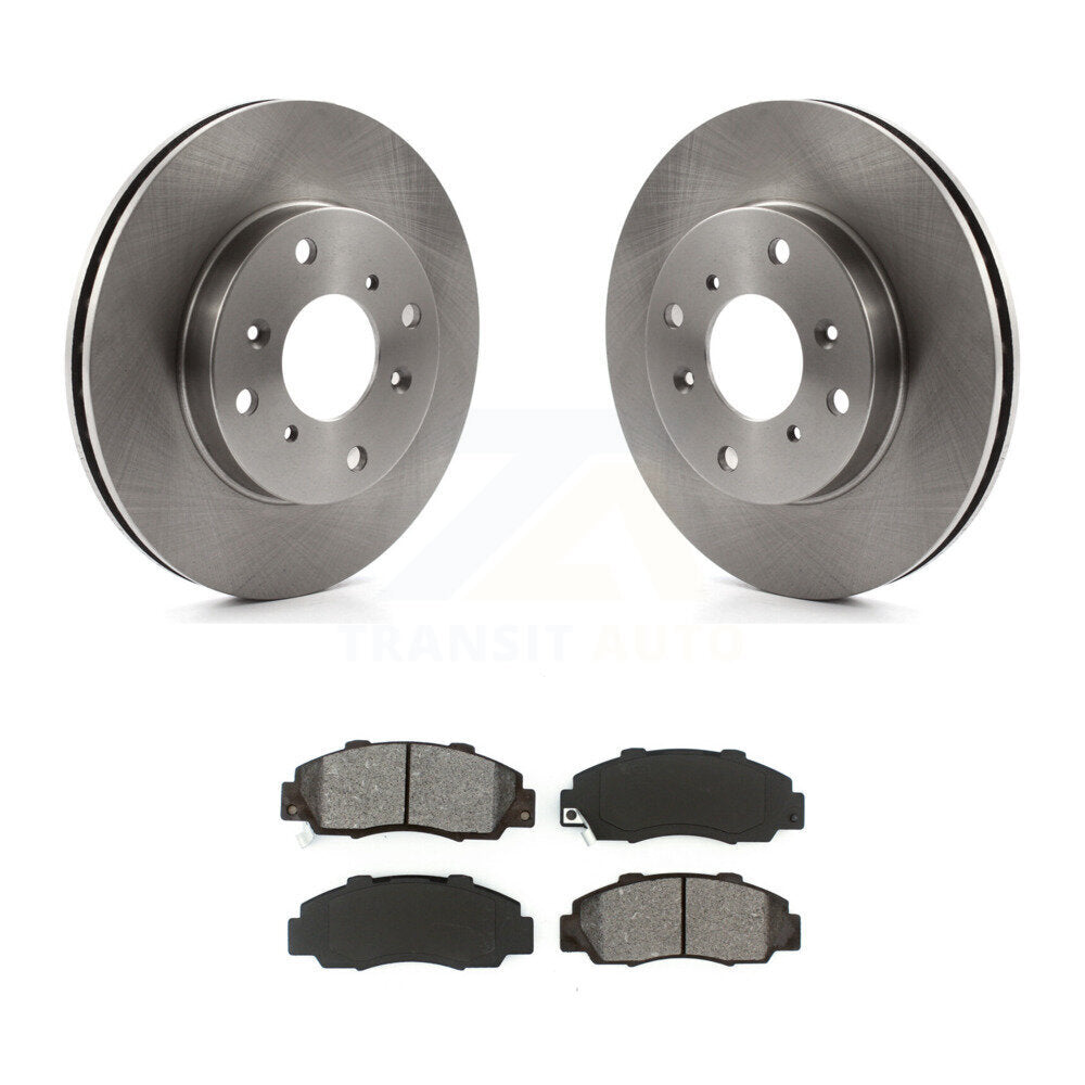 Rotors de frein à disque avant et kit de plaquettes semi-métalliques pour Honda Prelude VTE 1993-1994