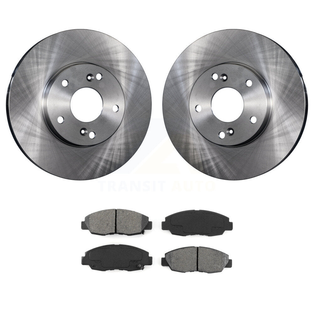 Kit de rotor de frein à disque avant et de plaquettes semi-métalliques pour Honda Civic Tourin 2014-2015