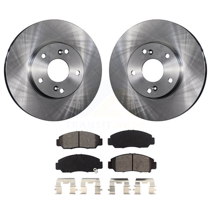 Rotors de frein à disque avant et Kit de plaquettes semi-métalliques pour Honda Civic Accord Acura CS