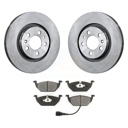 Rotors de frein avant et Kit de plaquettes semi-métalliques pour Volkswagen Jetta Golf Beetle Cit