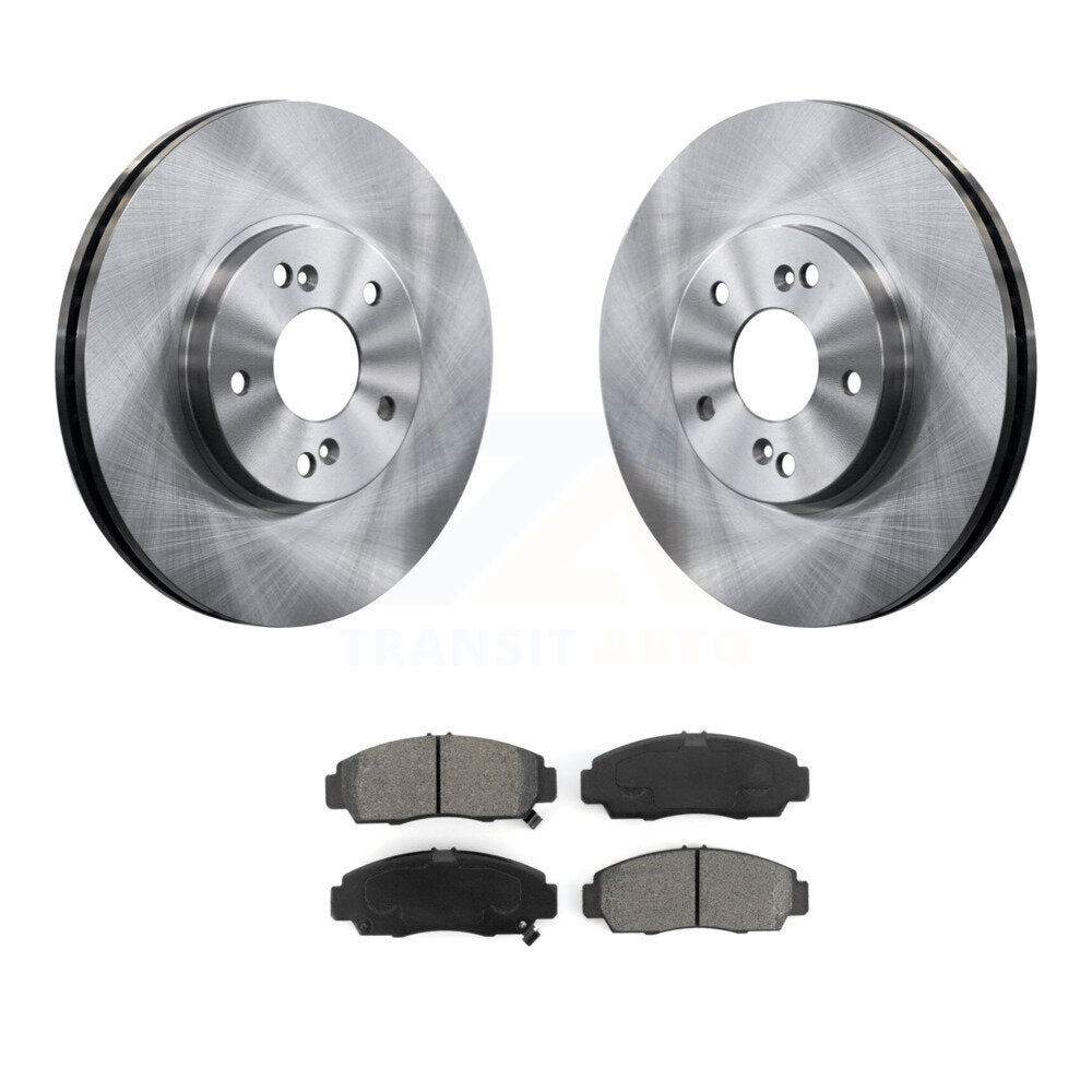 Rotors de frein à disque avant et Kit de plaquettes semi-métalliques pour Honda Accord Acura TSX TL C