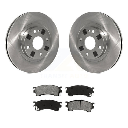 Rotors de frein à disque avant et kit de plaquettes semi-métalliques pour Mazda Protege 1.8 1999-2000