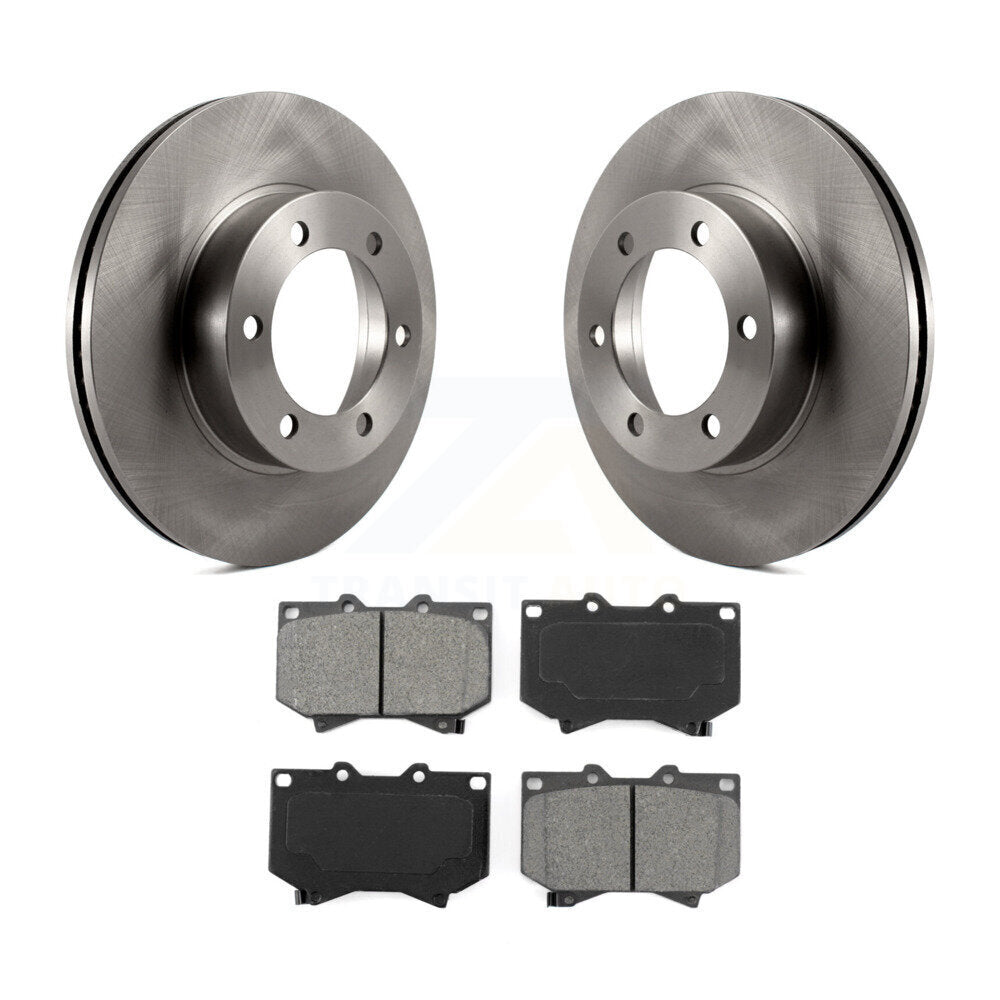 Kit de disques de frein à disque avant et plaquettes semi-métalliques pour Toyota Tundra Sequoia