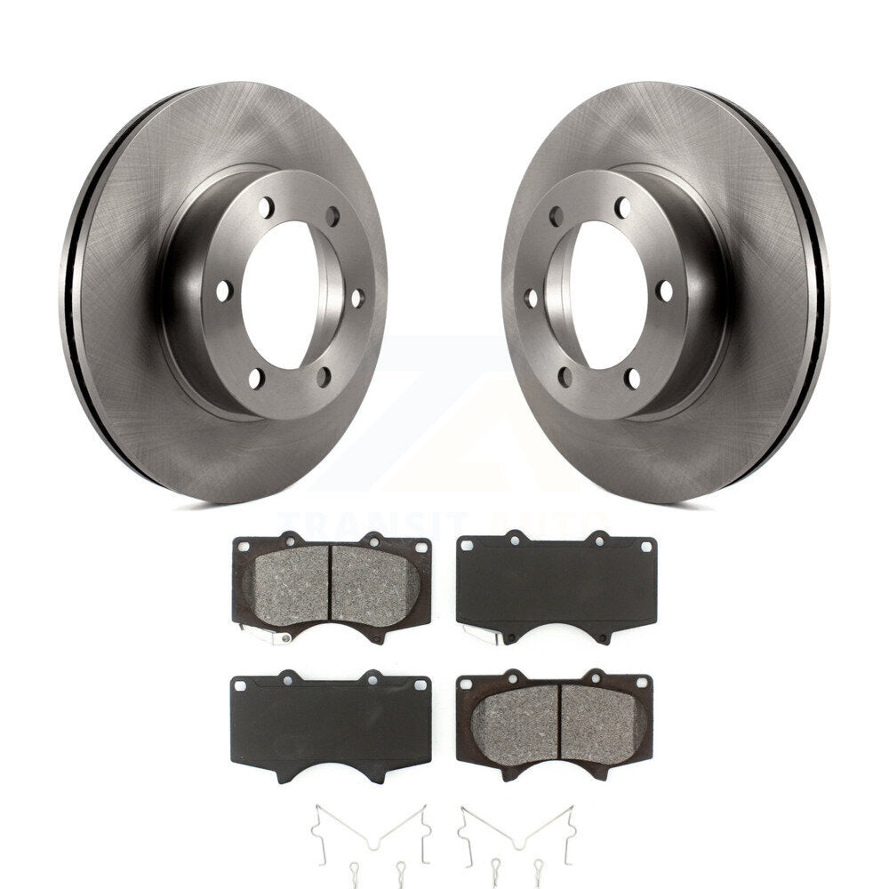 Kit de disques de frein à disque avant et plaquettes semi-métalliques pour Toyota Tundra Sequoia