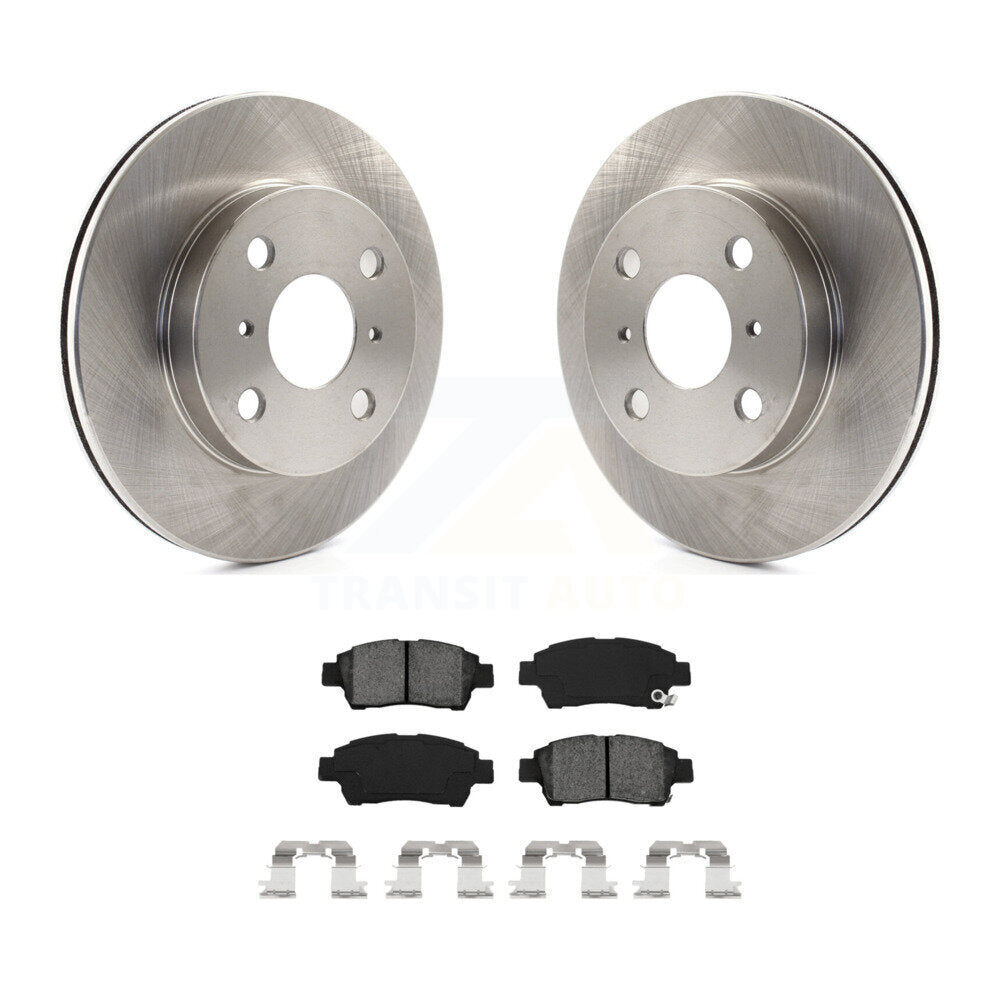 Kit de rotors de frein à disque avant et plaquettes semi-métalliques pour Toyota Echo 2000 à 08 0