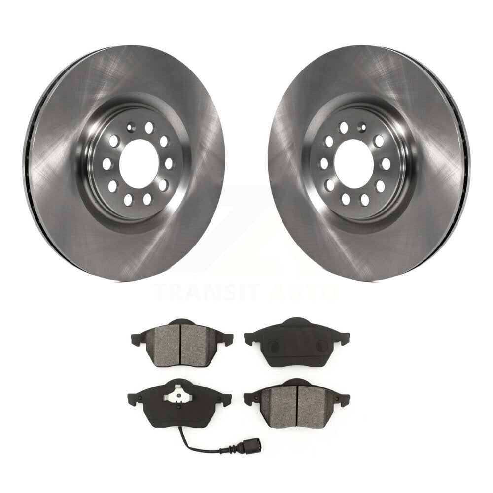 Rotor de frein à disque avant et Kit de plaquettes semi-métalliques pour Volkswagen Jetta Golf Audi T