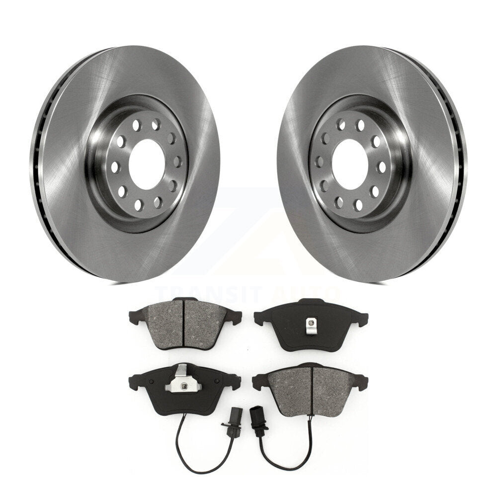 Rotors de frein à disque avant et kit de plaquettes semi-métalliques pour Audi Allroad Quattro S6 A