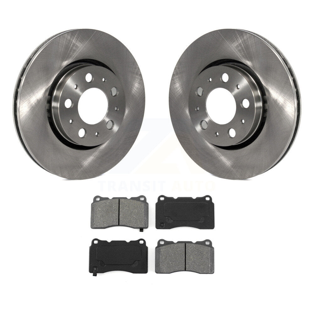 Kit de disques de frein à disque avant et plaquettes semi-métalliques pour Volvo V70 R 2005-2007