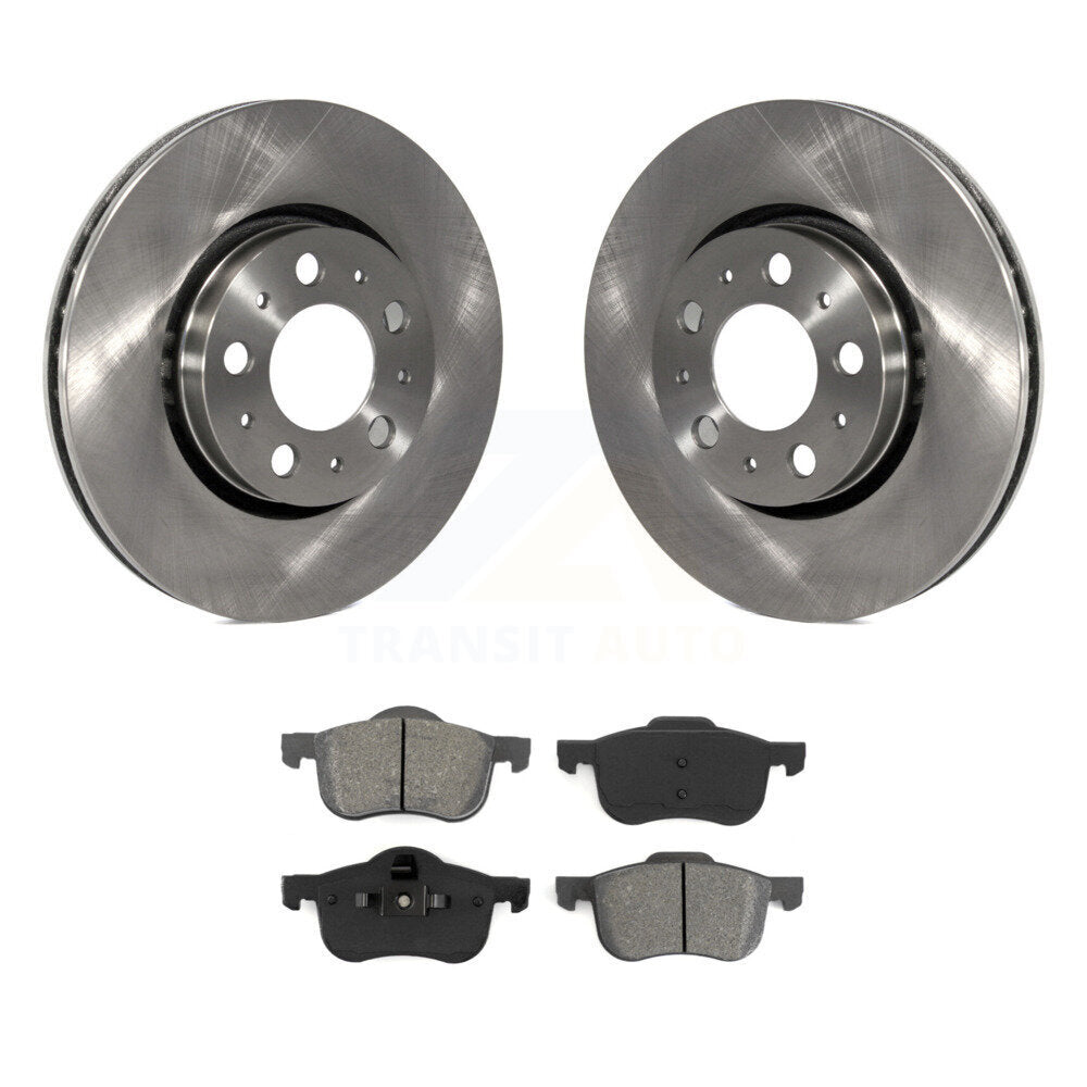Kit de rotors de frein à disque avant et plaquettes semi-métalliques pour Volvo S60 XC70 V70 S80