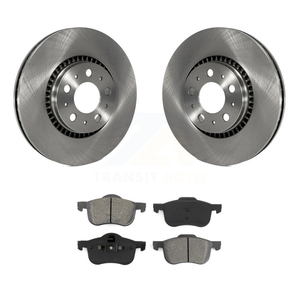 Kit de rotors de frein à disque avant et plaquettes semi-métalliques pour Volvo S60 XC70 V70 S80