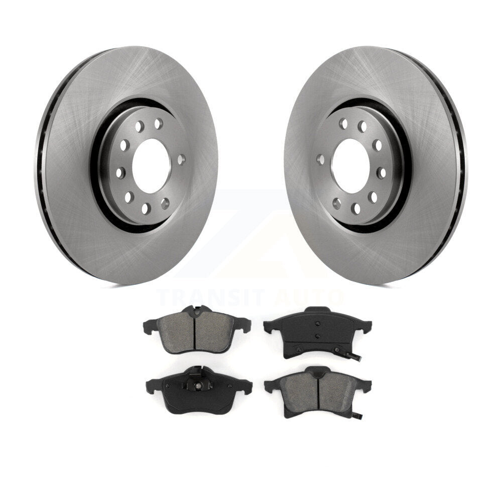 Kit de disques de frein à disque avant et plaquettes semi-métalliques pour Saturn Astra 2008-2009