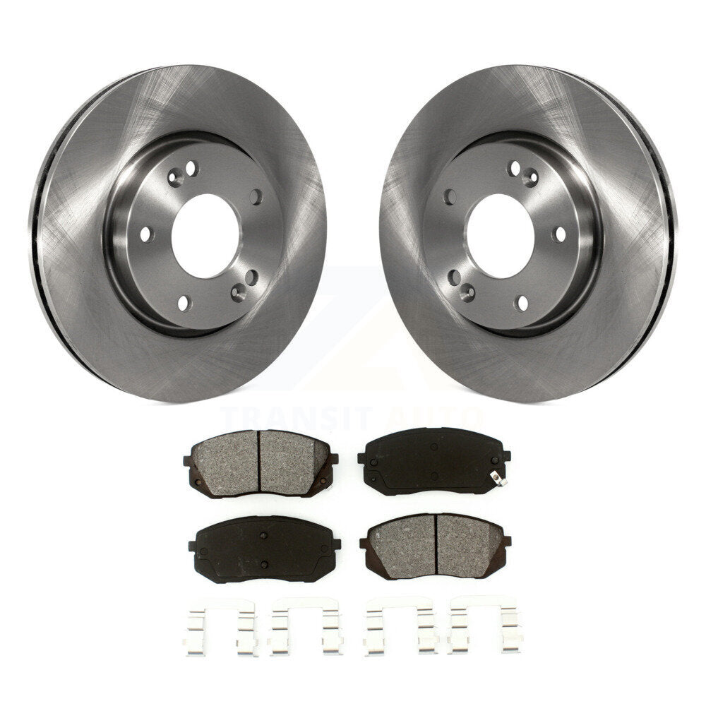 Kit de disques de frein à disque avant et plaquettes semi-métalliques pour Kia Rondo 2010-2012