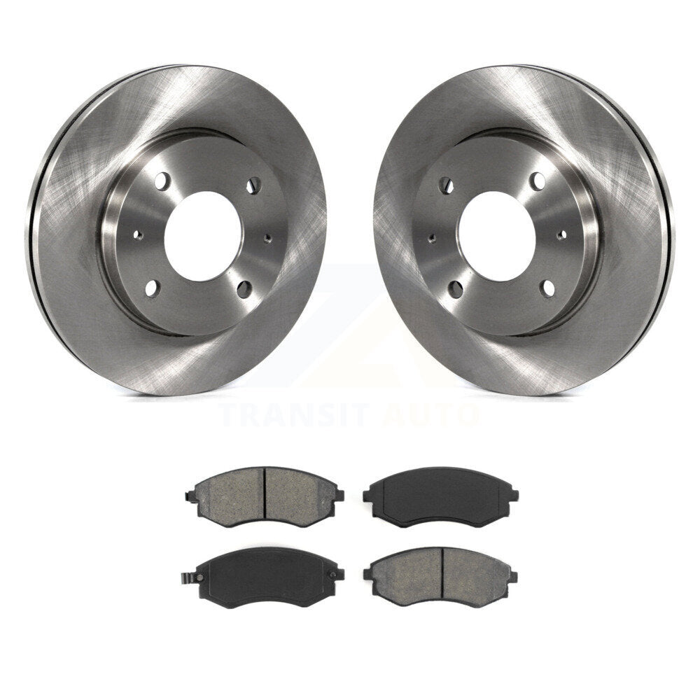 Rotors de frein avant et Kit de plaquettes semi-métalliques pour Hyundai Elantra Sonata Kia Optim