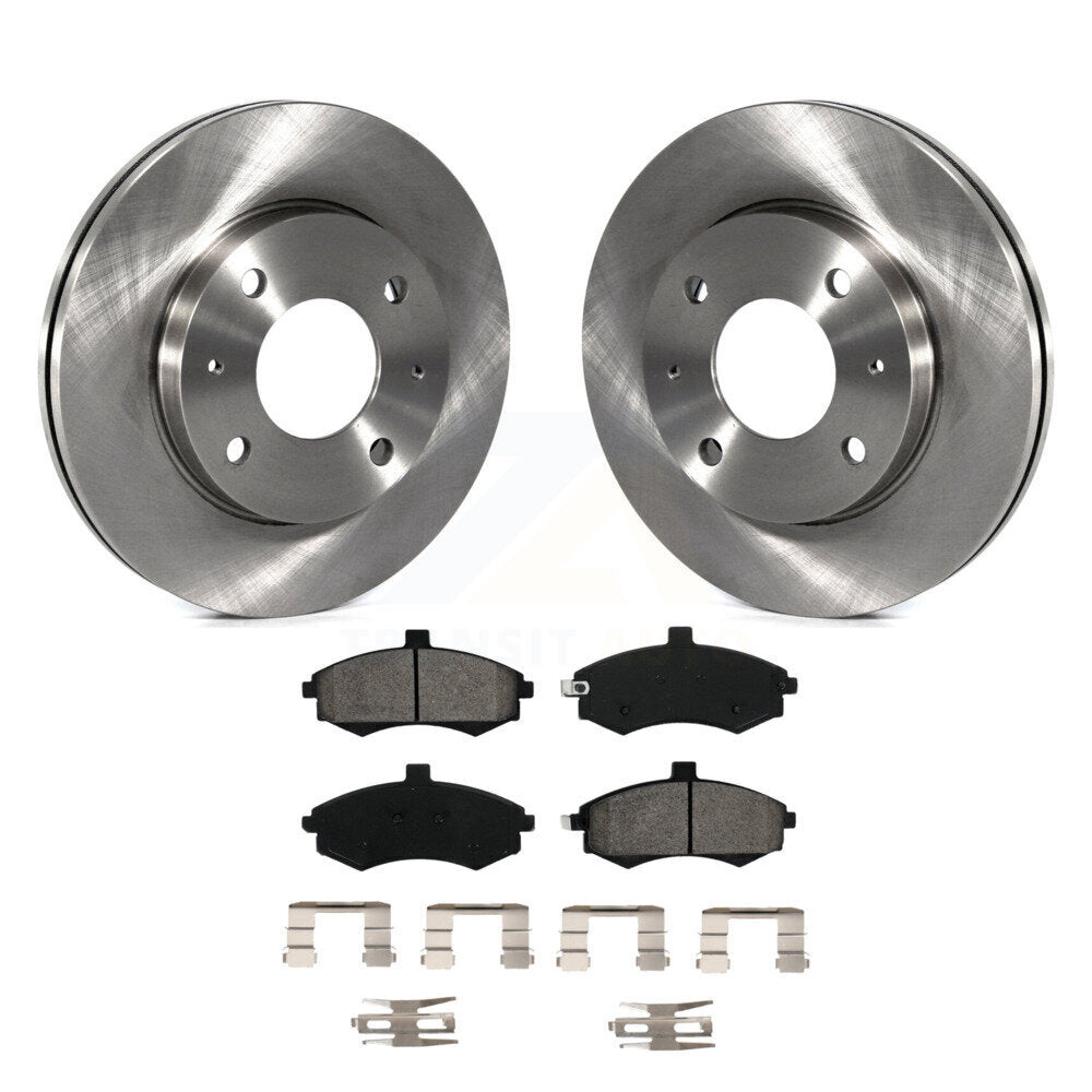 Kit de disques de frein à disque avant et plaquettes semi-métalliques pour Hyundai Elantra