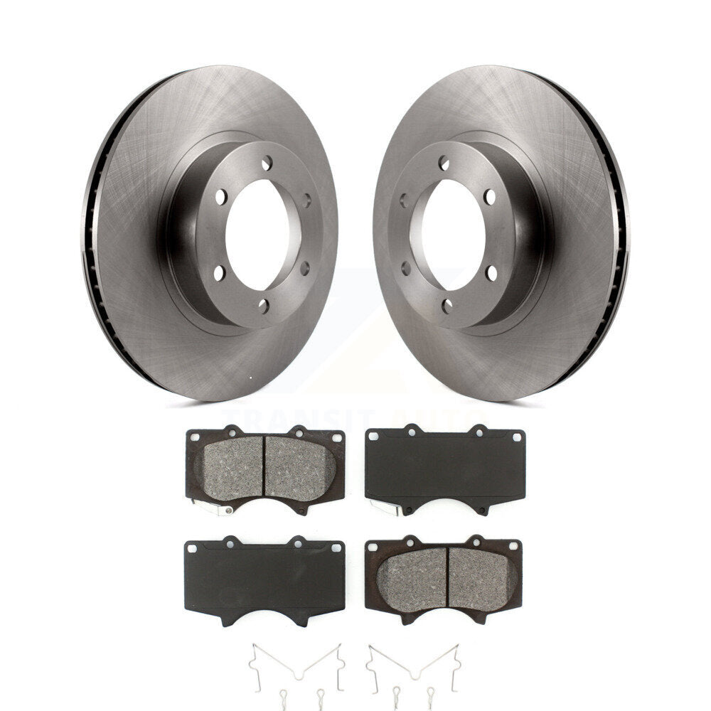 Rotors de frein à disque avant et Kit de plaquettes semi-métalliques pour Toyota 4Runner Lexus GX47
