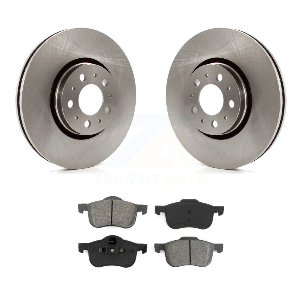 Kit de disques de frein à disque avant et plaquettes semi-métalliques pour Volvo S60 K8S-100435