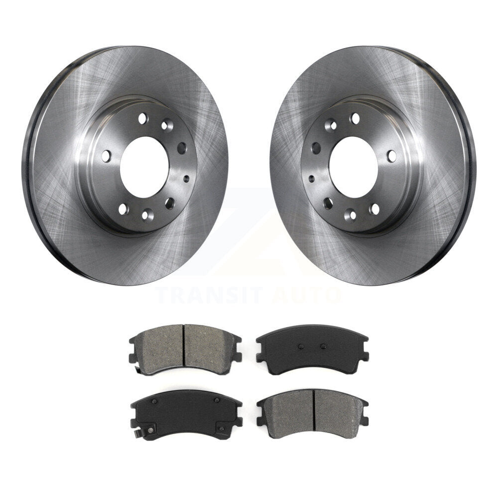Kit de disques de frein à disque avant et plaquettes semi-métalliques pour Mazda 6 2003-2005
