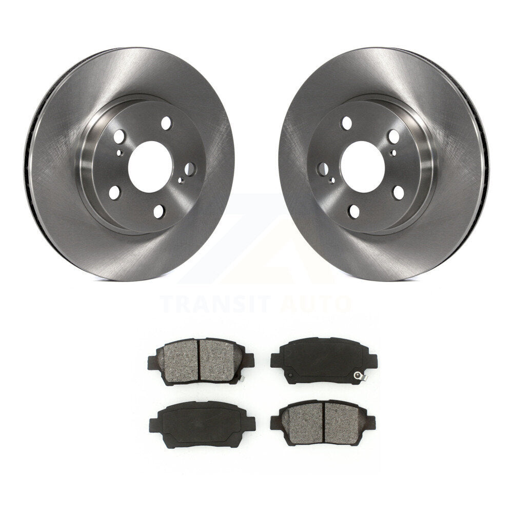 Kit de disques de frein à disque avant et plaquettes semi-métalliques pour Toyota Prius 2004-2009