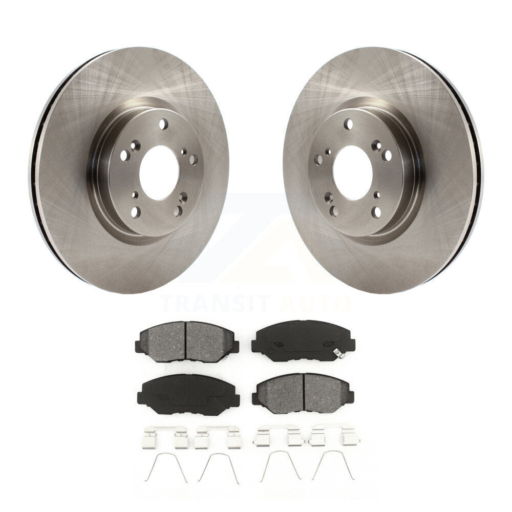 Rotors de frein à disque avant et Kit de plaquettes semi-métalliques pour Honda Civic CR-V Acura IL
