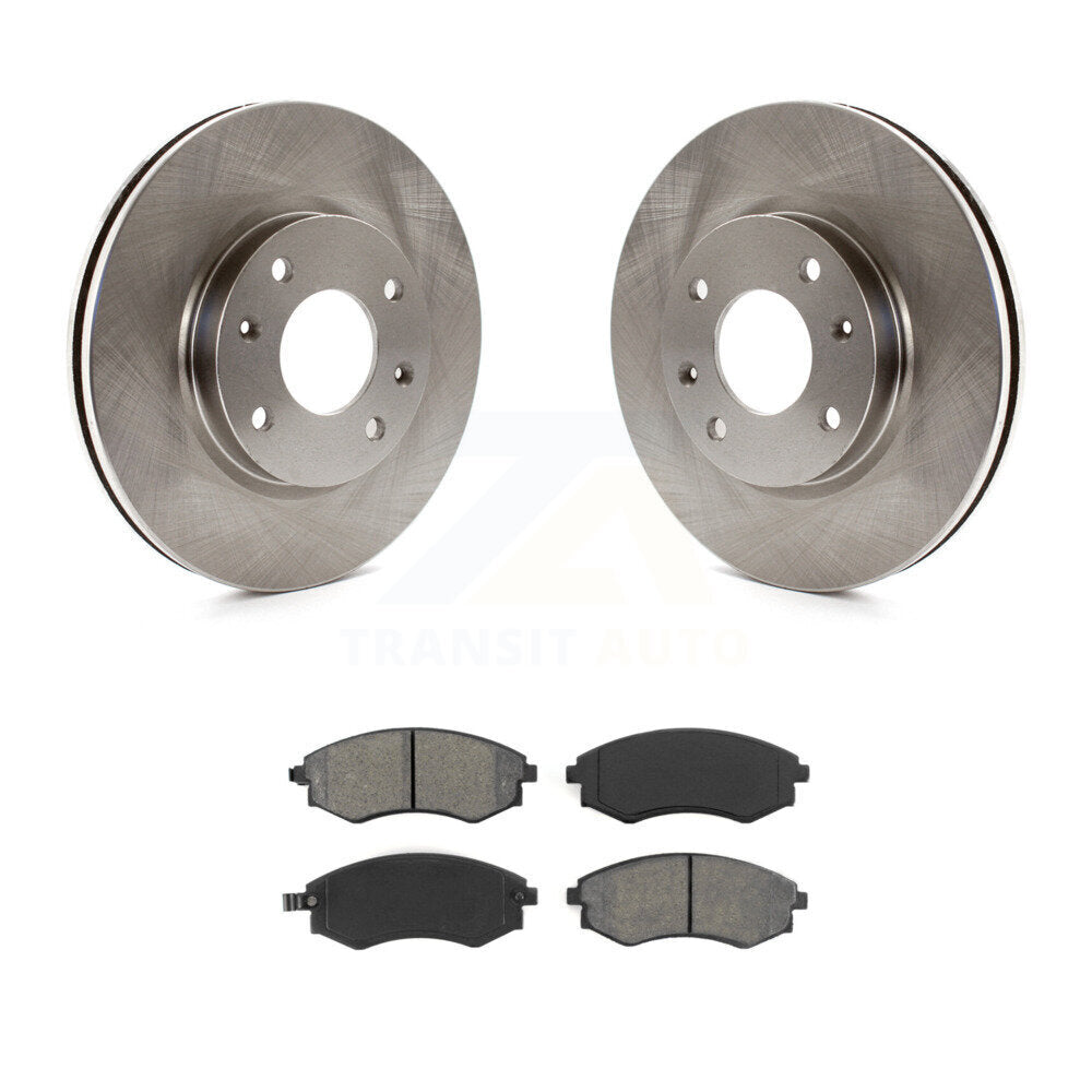 Kit de rotor de frein avant et de plaquettes semi-métalliques pour Hyundai Sonata Kia Optima Magenti
