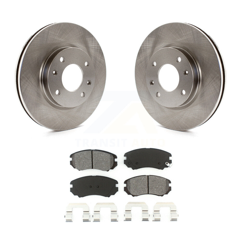 Kit de rotor de frein avant et de plaquettes semi-métalliques pour Hyundai Sonata Kia Optima Magenti
