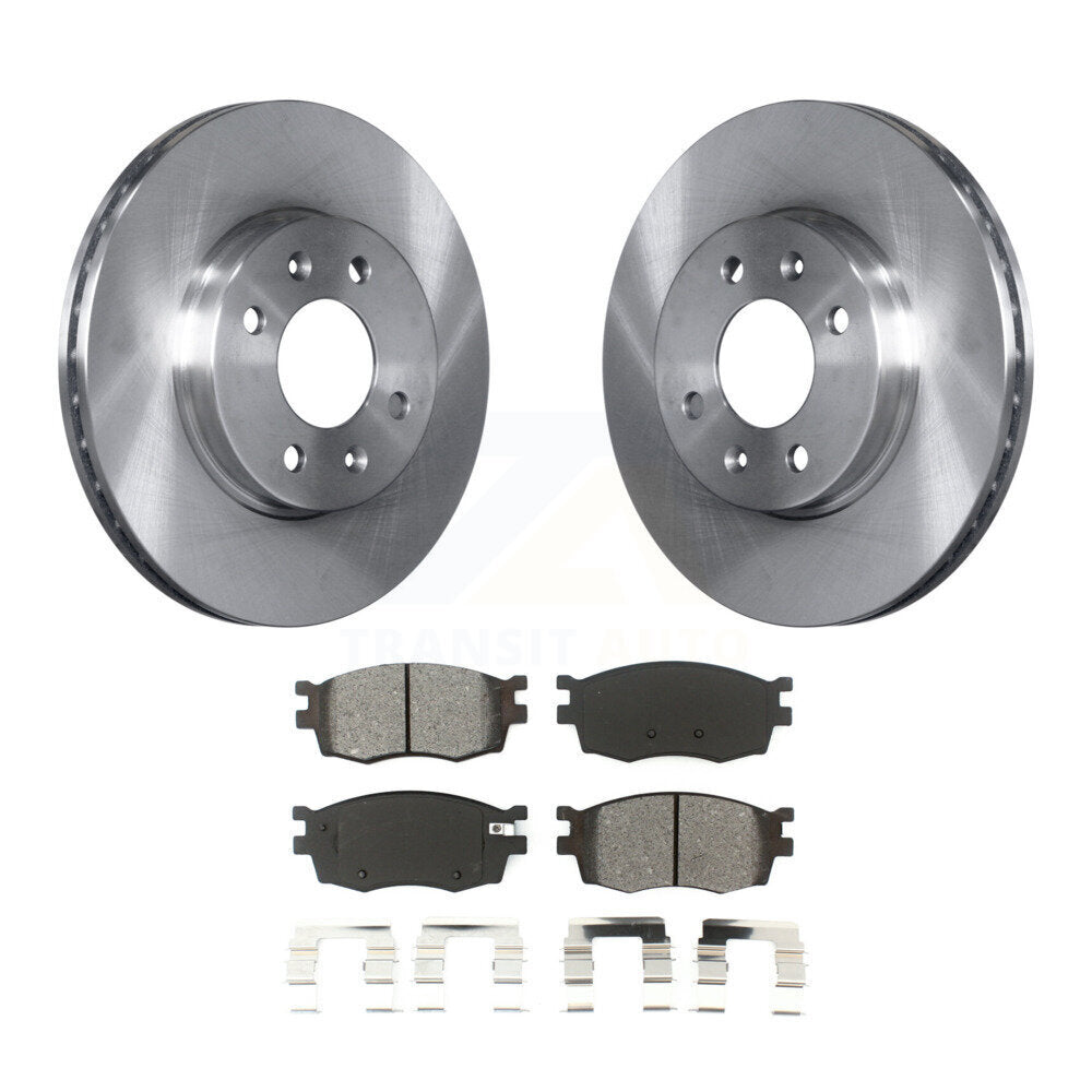 Kit de rotor de frein à disque avant et de plaquettes semi-métalliques pour Hyundai Accent Kia Rio Rio