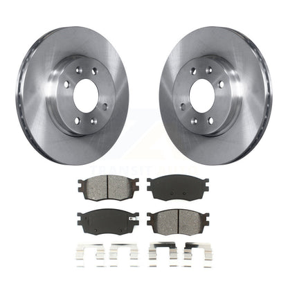 Kit de rotor de frein à disque avant et de plaquettes semi-métalliques pour Hyundai Accent Kia Rio Rio
