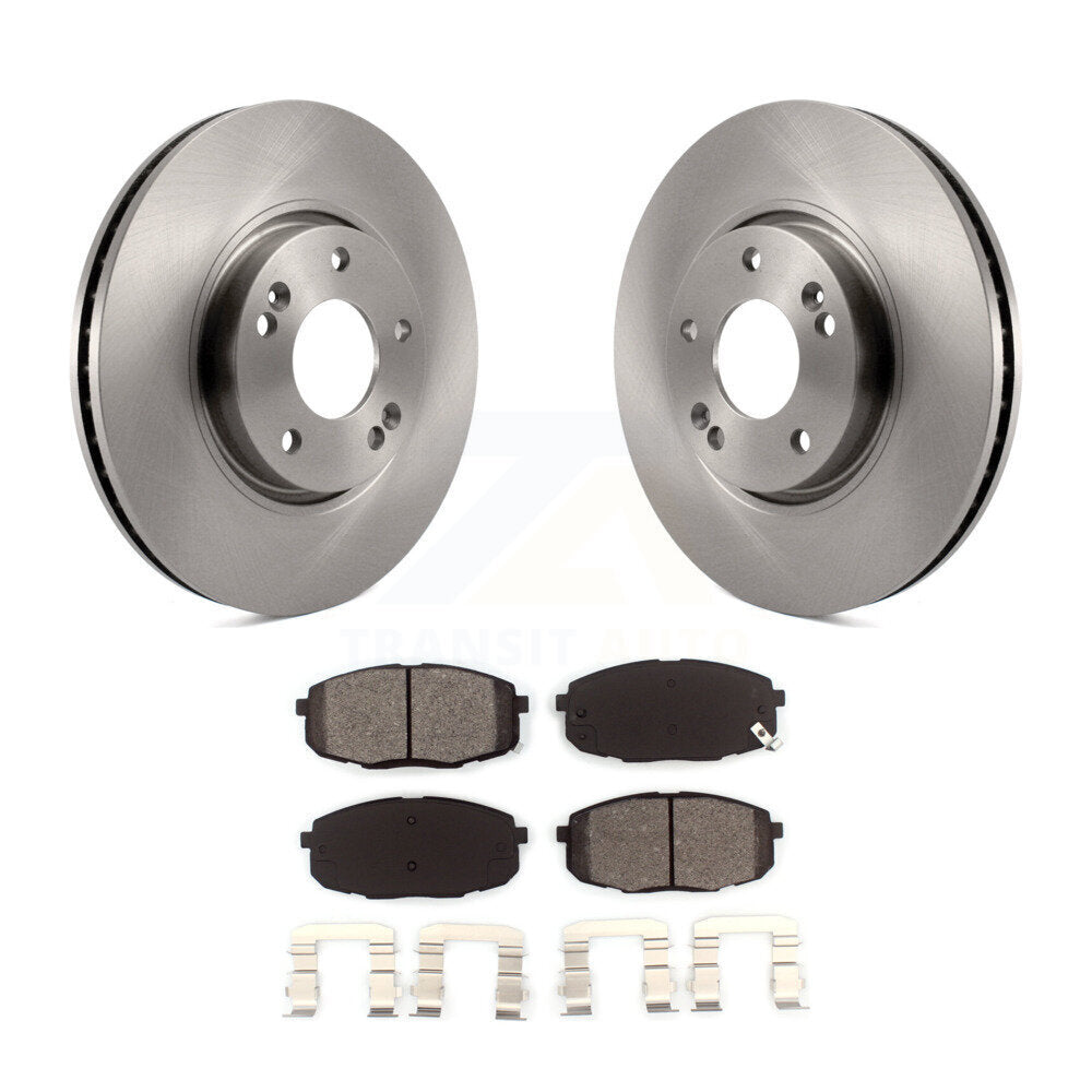 Kit de rotors de frein à disque avant et plaquettes semi-métalliques pour Kia Forte Koup Forte5