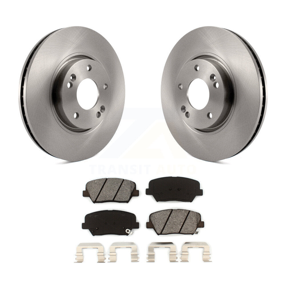 Kit de disques de frein à disque avant et plaquettes semi-métalliques pour Kia Rondo 2014-2017