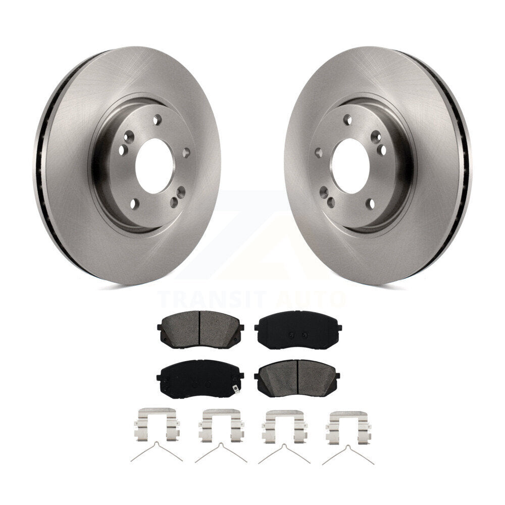 Kit de rotors de frein à disque avant et plaquettes semi-métalliques pour Hyundai Sonata K8S-10049