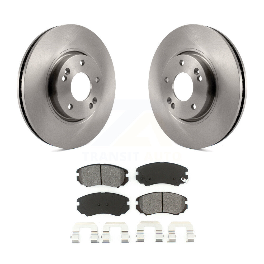 Rotor de frein à disque avant et Kit de plaquettes semi-métalliques pour Hyundai Sonata 3.3 2006 – 2010