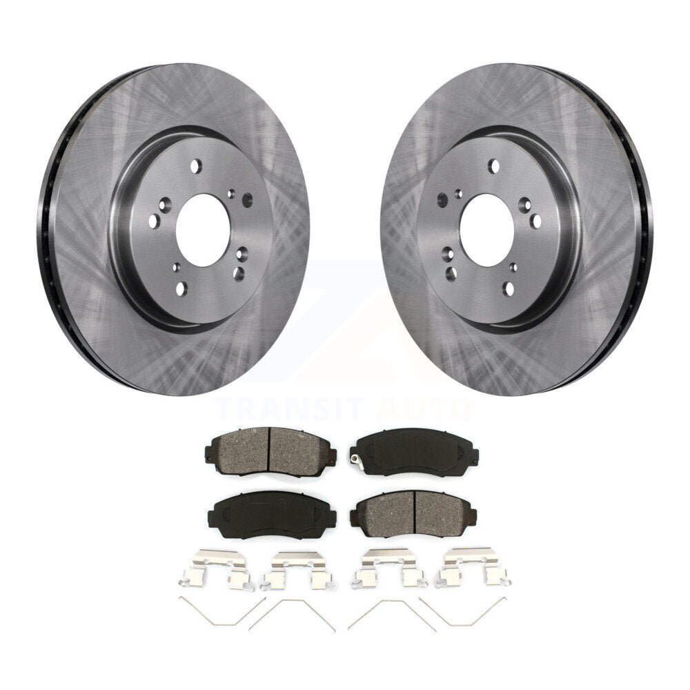 Kit de rotor de frein à disque avant et de plaquettes semi-métalliques pour Honda CR-V Crosstour Accor