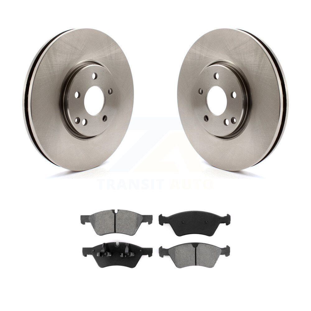 Rotor de frein à disque avant et Kit de plaquettes semi-métalliques pour Mercedes-Benz E550 E500 AW