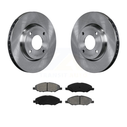 Kit de rotor de frein à disque avant et de plaquettes semi-métalliques pour Nissan Versa 4 roues AB 2008