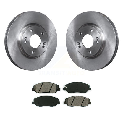 Rotors de frein à disque avant et kit de plaquettes semi-métalliques pour Hyundai Santa F 2007-2009