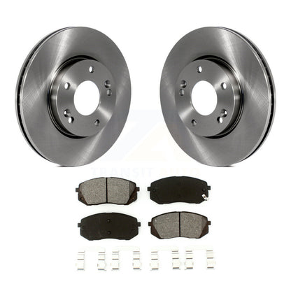 Kit de disques de frein à disque avant et plaquettes semi-métalliques pour Kia Rondo 2007-2009