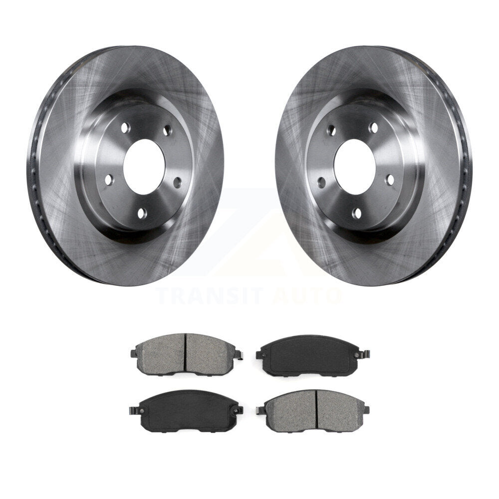 Rotors de frein à disque avant et kit de plaquettes semi-métalliques pour Nissan Sentra SE-2007-2012
